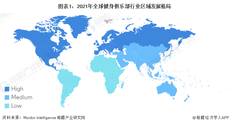 九游会AG官方网站2022年全球健身俱乐部行业区域发展格局分析 英国市场规模下降